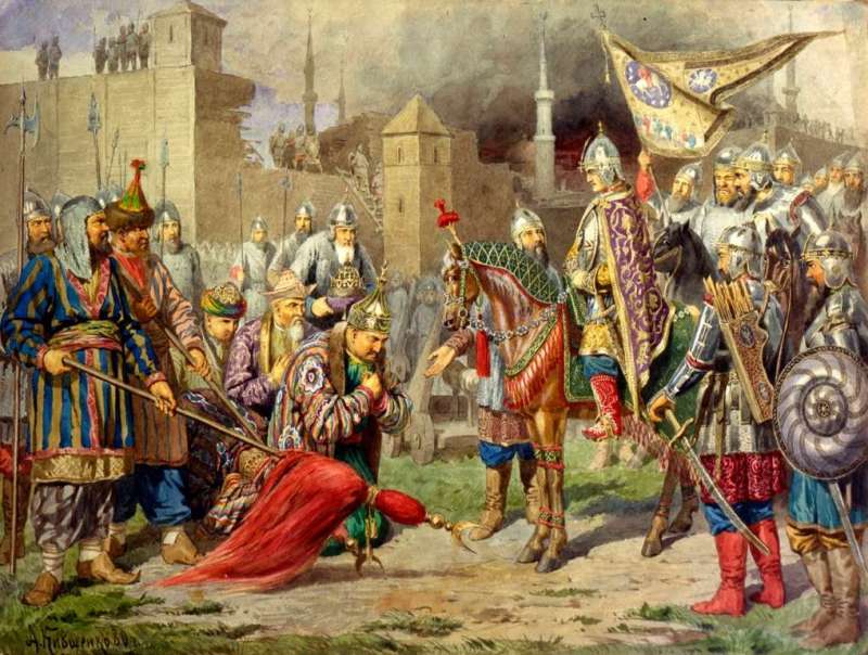 Ivan-IV-Conquering-Kazan-in-1552-Alexej-Kiwschenko-1880